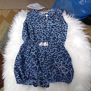 Blue and sliver romper